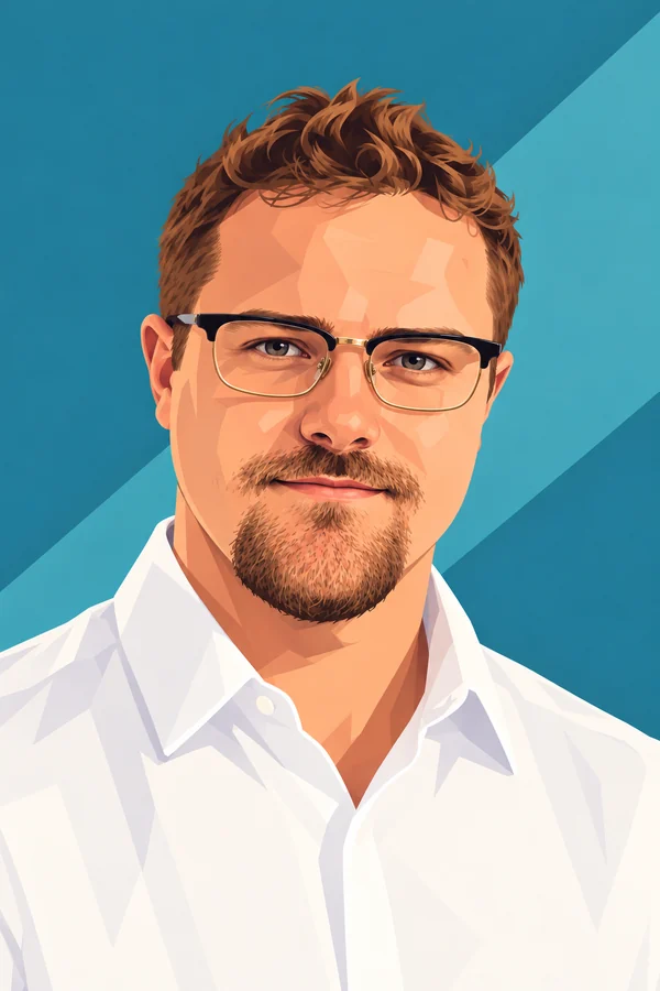 Illustrated portrait of Ben Ballintyn